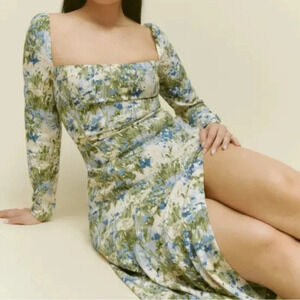 NWT REFORMATION Sigmund Dress Hillside Side 0